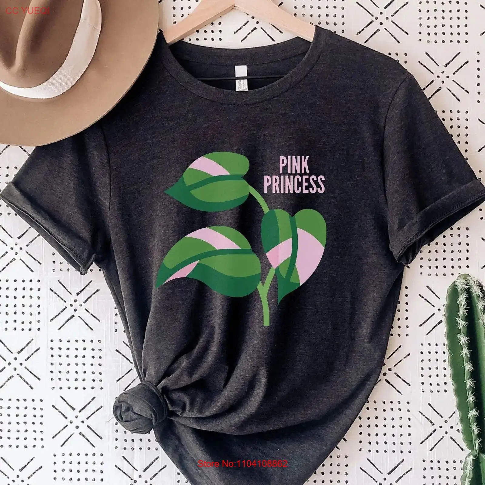 Philodendron Pink Princess - Philodendron Pink Princess T-Shirt, seltene Zimmerpflanze